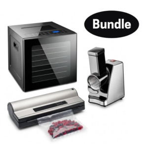 SOLIS VitaDry food dehydrator + SOLIS Vac Prestige Maxi vacuum sealer 40cm + SOLIS Slice & More rotary grater