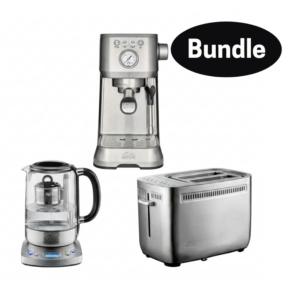 SOLIS Sandwich Toaster + SOLIS Tea Kettle Automatic + SOLIS Barista Perfetta Plus - Silver