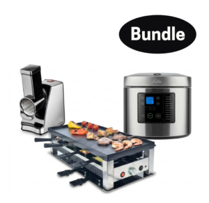 SOLIS Slice & More rotary grater + SOLIS Rice & Potato Cooker + SOLIS 5 in 1 Table Grill for 8