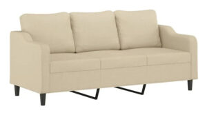 vidaXL divano a 3 posti (359369) - Cream