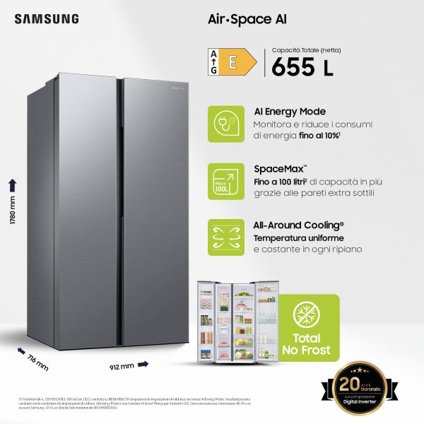 Samsung Food Center RS5000 RS62DG5003S9WS (655l)