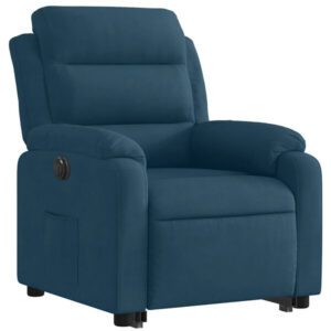 vidaXL poltrona relax alzapersona (3205124) - Blue