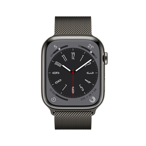 Apple Watch Series 8 45mm LTE Stainless Steel Milanese Loop Graphite