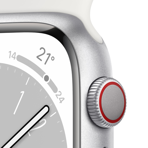 Apple Watch Series 8 45mm LTE Alu Sport Silver