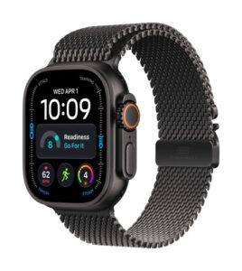 Apple Watch Ultra 4 Black Titanium Milanese Loop M