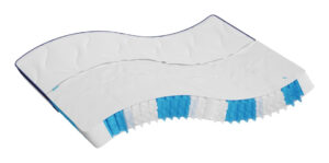 vidaXL materasso a molle insacchettate 200 x 200cm - White/Black
