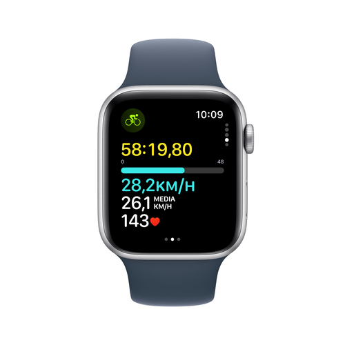 Apple Watch SE 2023 44mm LTE Alu Sil. Sport S/M Blue