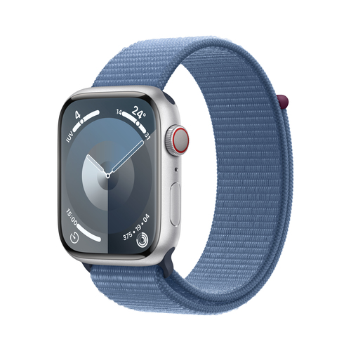Apple Watch Series 9 45mm LTE Alu Loop Silver/Blue