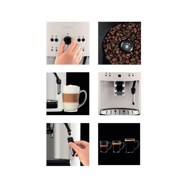 Krups Fully automatic coffee machine EA8105 White