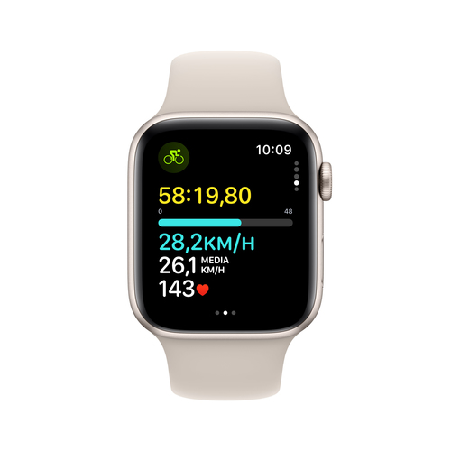 Apple Watch SE 2023 44mm GPS Alu Sport Band S/M Beige
