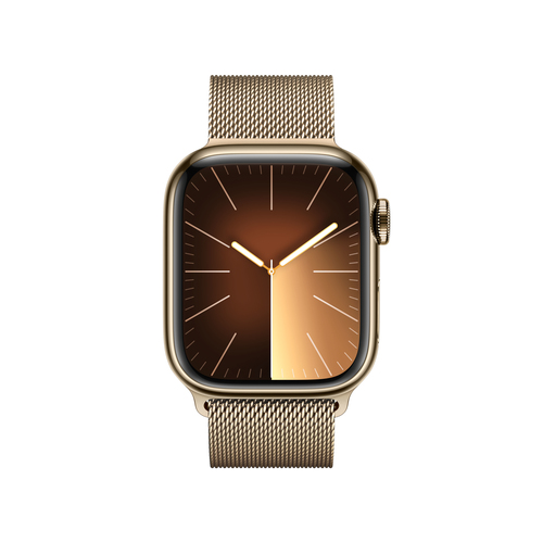 Apple Watch Series 9 41mm LTE Milanaise Loop Gold