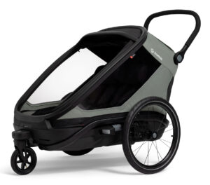 Hamax Fahrradanhänger Outback NEXT 2 in 1 - Black/Green