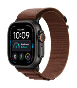Apple Watch Ultra 4 Black Titanium Burgundy Alpine Loop M