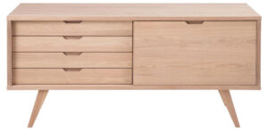 AC Design Sideboard Credenza A-Line 160 x 45 x 72cm (0000113964) - Light Brown