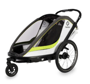 Hamax Fahrradanhänger Breeze Twin - Green/White
