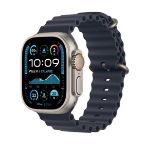 Apple Watch Ultra 2 Natural Titanium Ocean Band (MX4D3FD/A) - Navy