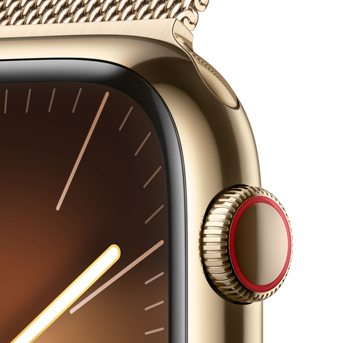 Apple Watch Series 9 45mm LTE Milanaise Loop Gold