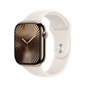 Apple Watch Series 10 46 mm LTE Titanium Gold Sport M/L (MWYY3QF/A) - Beige/Rosegold