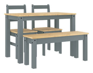 vidaXL Esszimmer-Set 117cm (3345168) - Gray