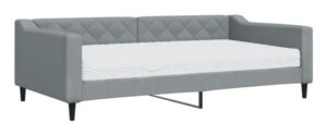 vidaXL letto da giorno con materasso (3197413) - Light Gray
