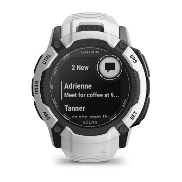 GARMIN Smartwatch Instinct 2X Solar Whitestone