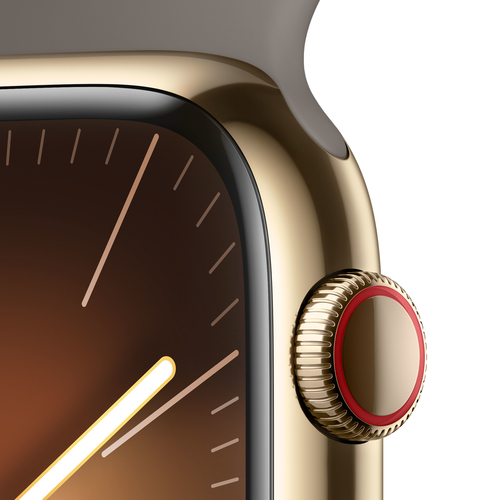 Apple Watch Series 9 45mm LTE Sport S/M Gold/Brown