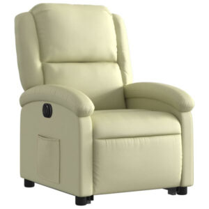 vidaXL poltrona relax alzapersona (3204272) - Cream