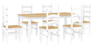 vidaXL Esszimmer-Set 180cm (3345214) - White/Brown