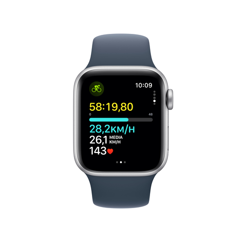 Apple Watch SE 2023 40mm LTE Alu Sil. Sport S/M Blue