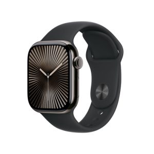 Apple Watch Series 10 42 mm LTE Titanium Jet Sport M/L (MWXH3QF/A) - Black