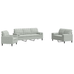 vidaXL sofa set (3278371) - Light Gray