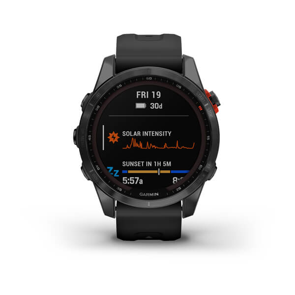 GARMIN Smartwatch GPS Fenix 7S Solar Black