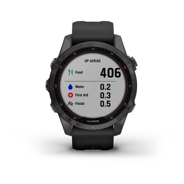 GARMIN Smartwatch GPS Fenix 7S Sapphire Solar Black