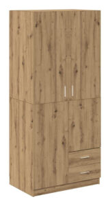 vidaXL armadio 80 x 52 x 180cm (855887) - Brown