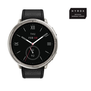 Amazfit Smartwatch Active 2 Round Premium - Black Leather