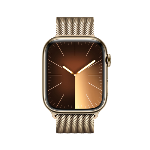 Apple Watch Series 9 45mm LTE Milanaise Loop Gold
