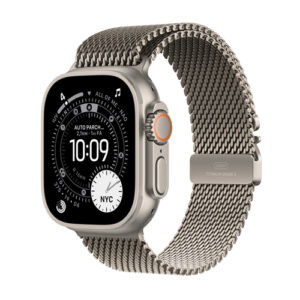 Apple Watch Ultra 3 Natural Titanium Milanese Loop L