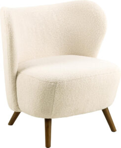 AC Design Poltrona Crosby wood/textil (0000097466) - Cream