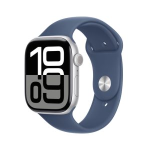 Apple Watch Series 10 46 mm LTE Alu Sport Denim M/L(MWY13QF/A) - Silver