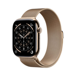Apple Watch Series 11 46mm LTE Gold Titanium Milanese Loop S/M