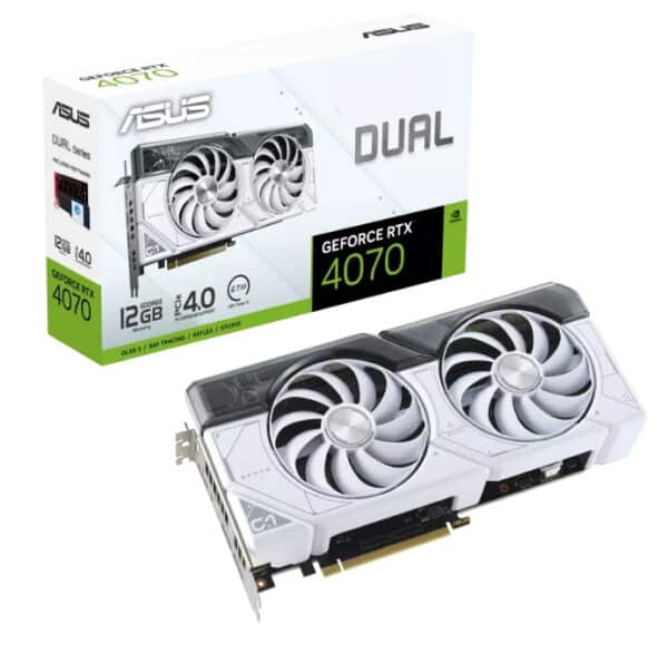ASUS GeForce RTX Dual 4070 White Edition 12GB GDDR6X
