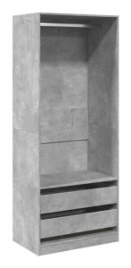 vidaXL armadio Albin 80 x 50 x 200cm (3307750) - Gray