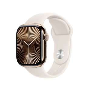 Apple Watch Series 10 42 mm LTE Titanium Sport S/M (MX063QF/A) - Rosegold/White