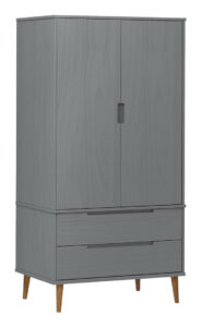vidaXL armadio 90 x 55 x 175cm (350524) - Gray
