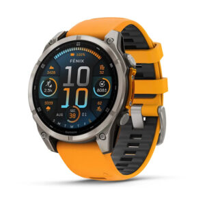 Garmin Smartwatch Fenix 8 AMOLED Sapphire Titan 47mm - Orange